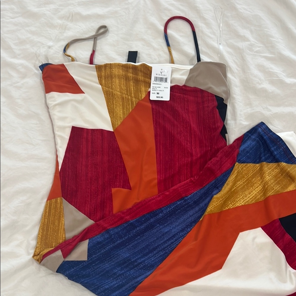Windsor Multicolor Geometric Midi Dress